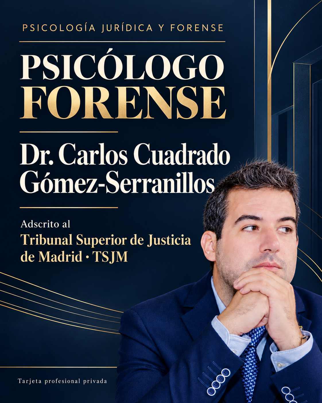 Dr. Carlos Cuadrado Gómez-Serranillos · TSJM · Tarjeta profesional privada